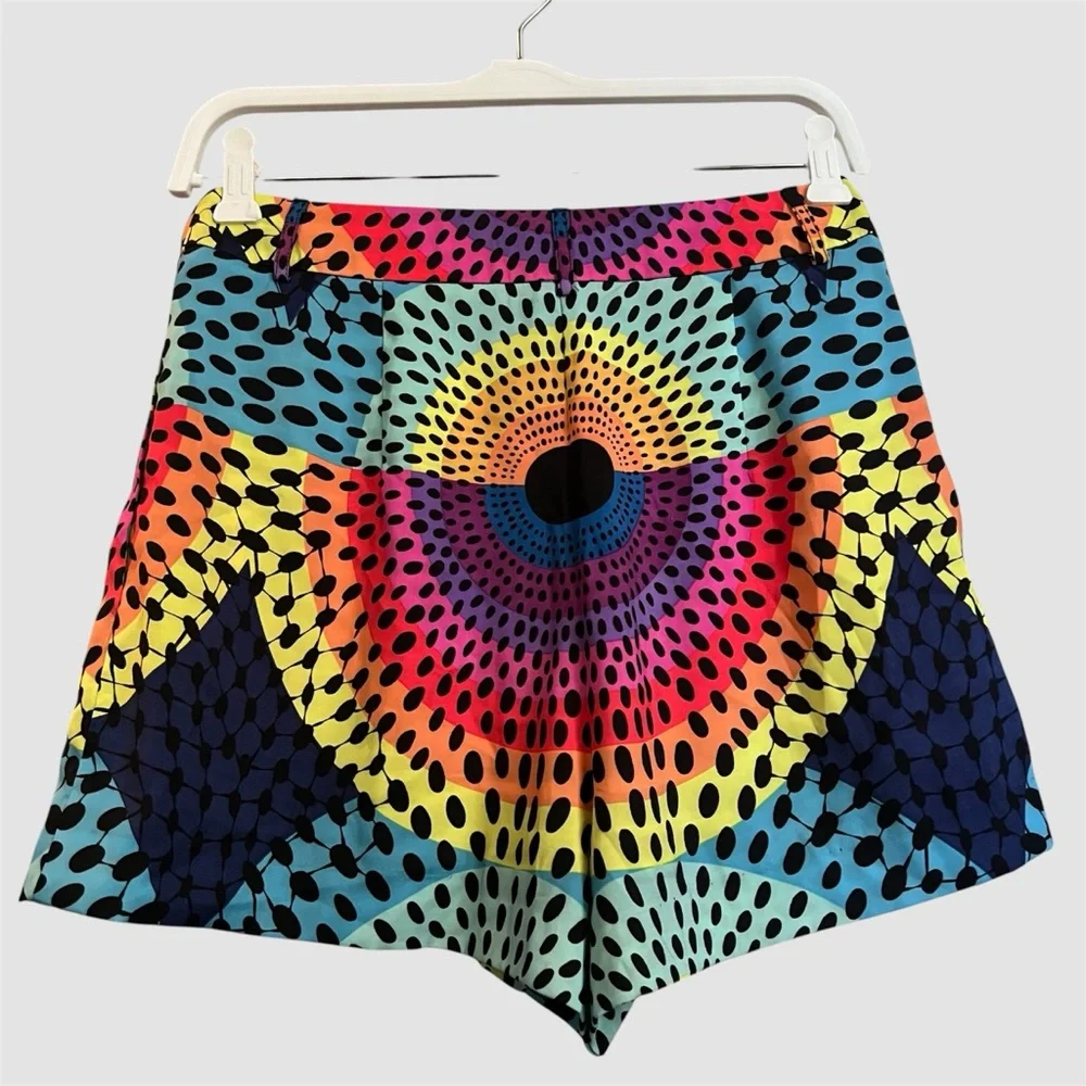 Mara Hoffman Electolight High-Waist Neon Shorts